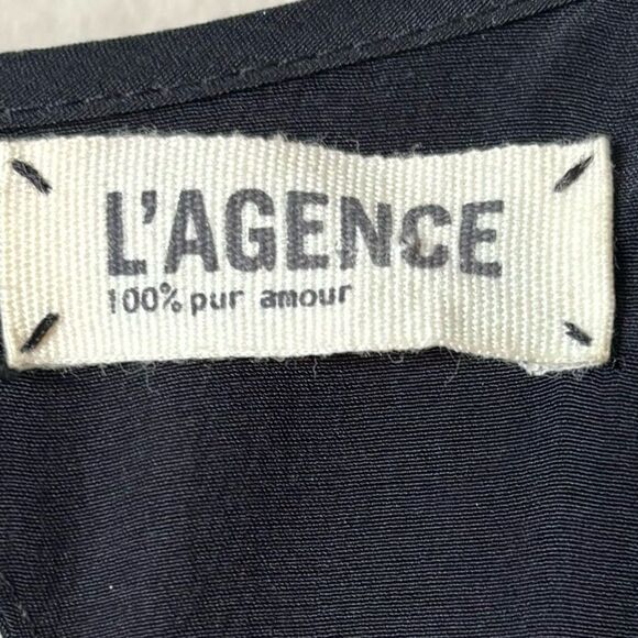 L'agence Silk Black Jumpsuit Size L - Picture 12 of 13